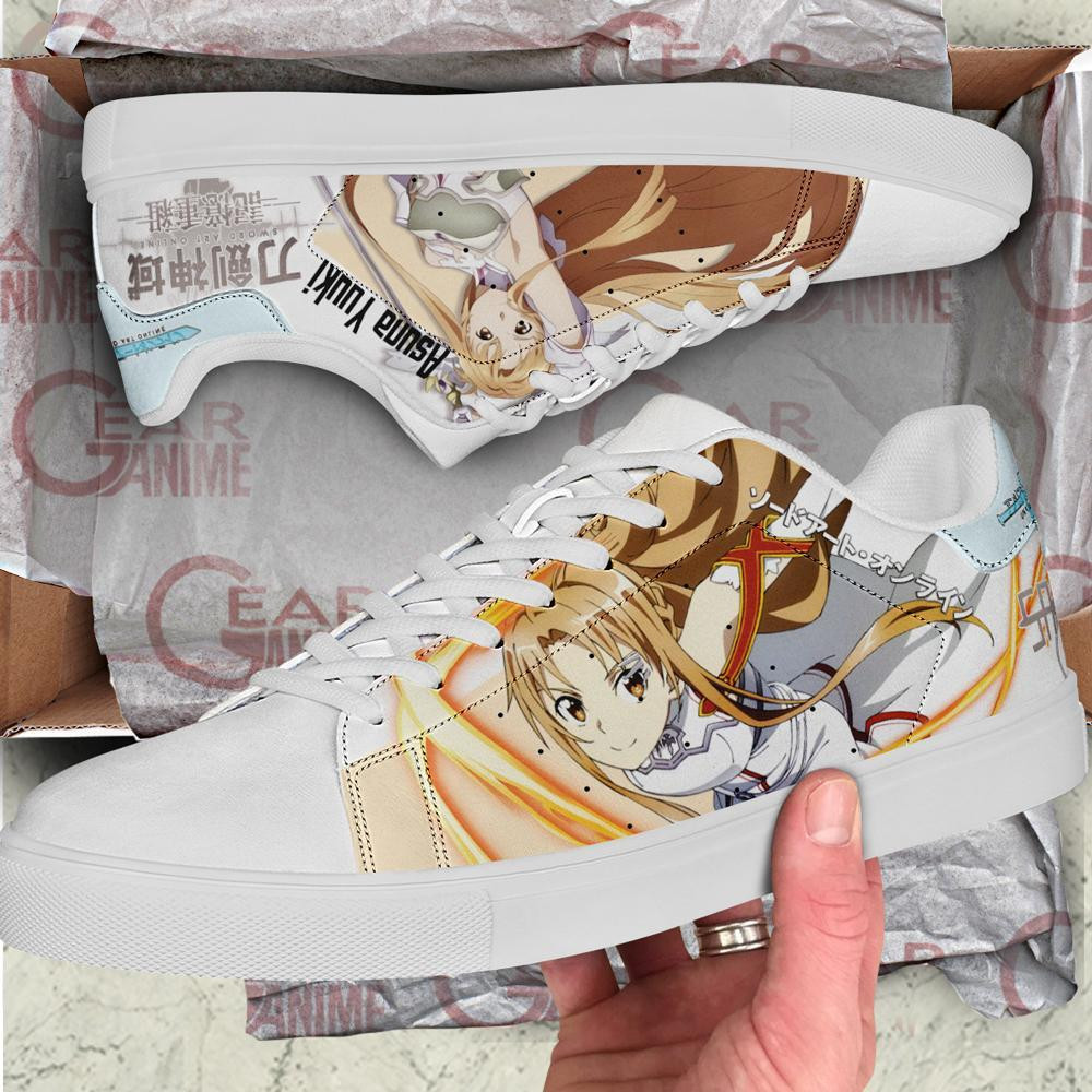 Asuna Skate Shoes Sword Art Online Anime Shoes