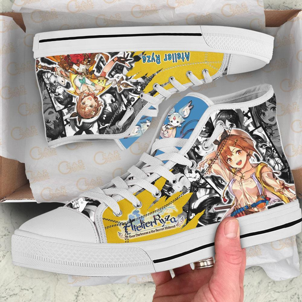 Atelier Ryza High Top Shoes Custom Manga Anime Ever Darkness & the Secret Hideout Sneakers