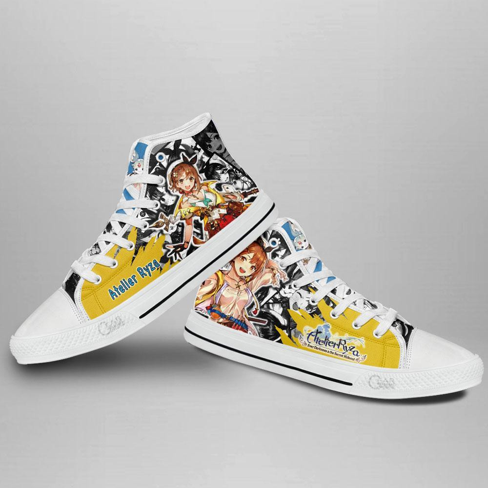 Atelier Ryza High Top Shoes Custom Manga Anime Ever Darkness & the Secret Hideout Sneakers
