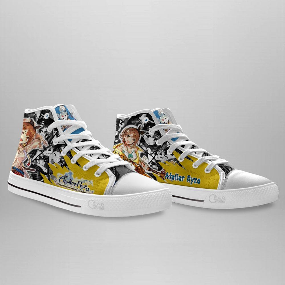 Atelier Ryza High Top Shoes Custom Manga Anime Ever Darkness & the Secret Hideout Sneakers