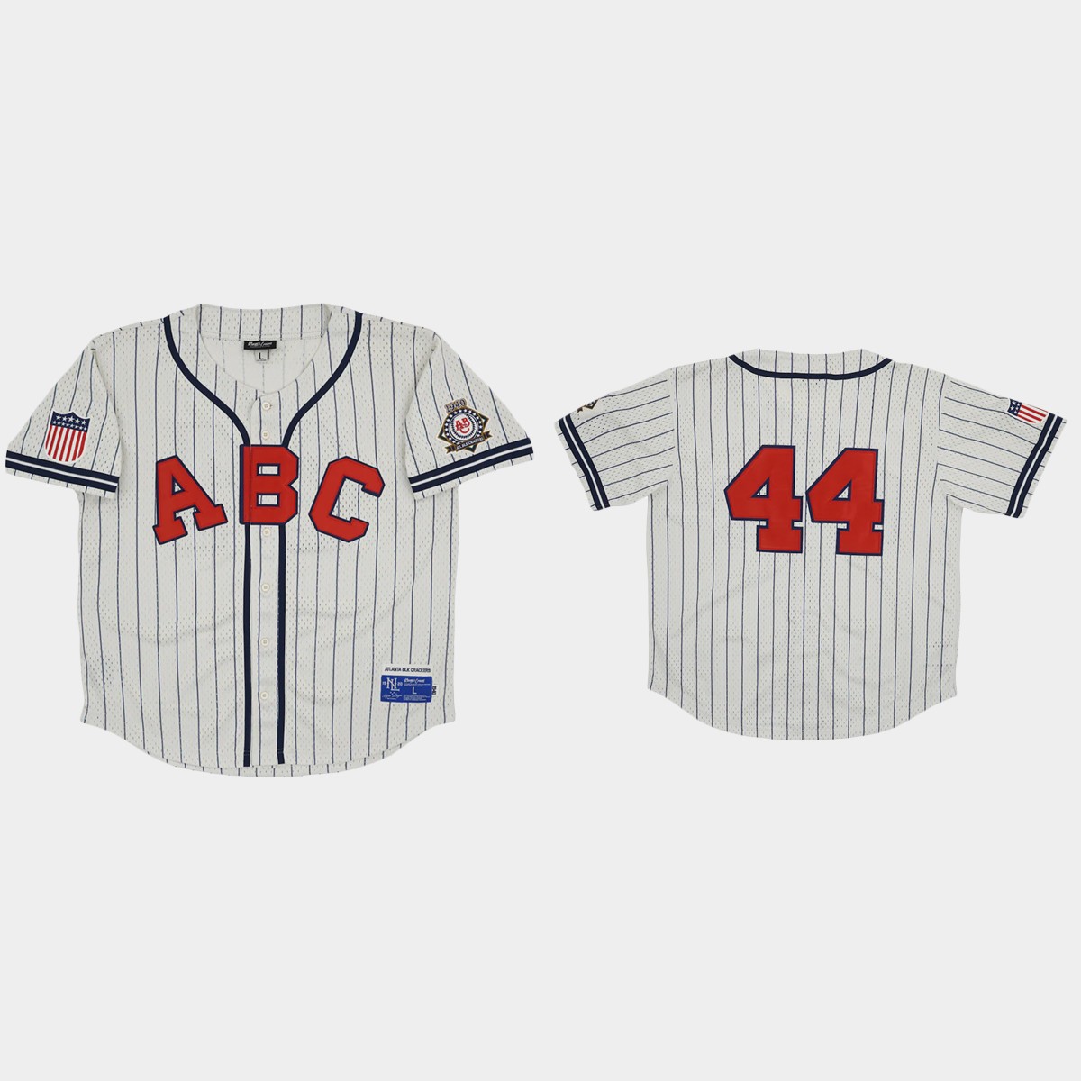 Atlanta Black Crackers #44 Rings And Crwns Mesh Jersey - Cream