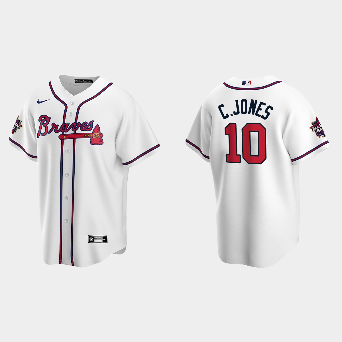 Atlanta Braves #10 Chipper Jones 2021 MLB All-Star Game Jersey – White