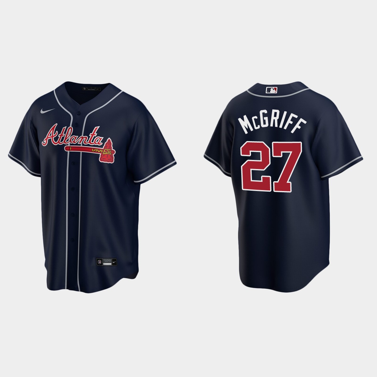Atlanta Braves #27 Fred McGriff Navy 2020 Alternate Jersey