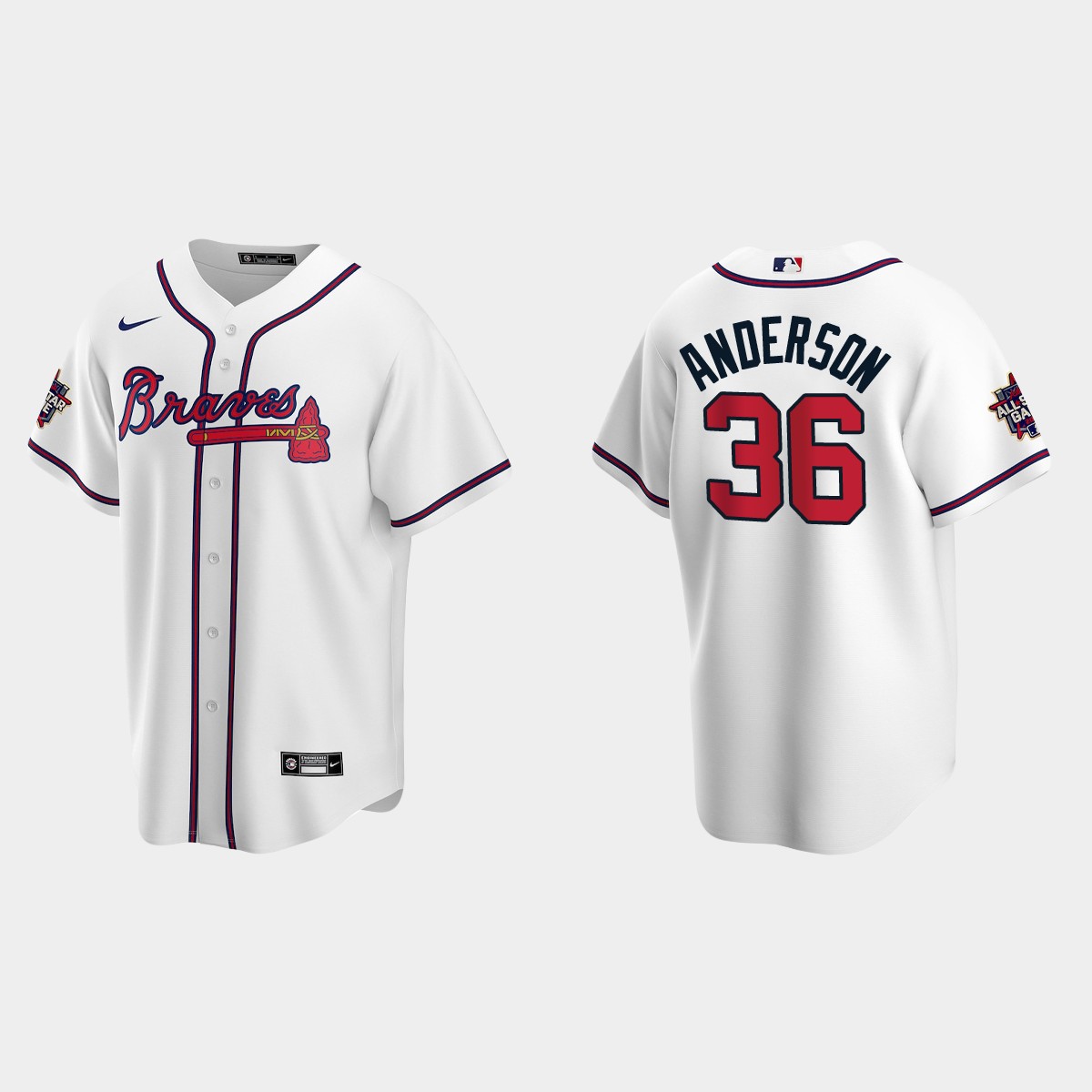 Atlanta Braves #36 Ian Anderson 2021 MLB All-Star Game Jersey - White