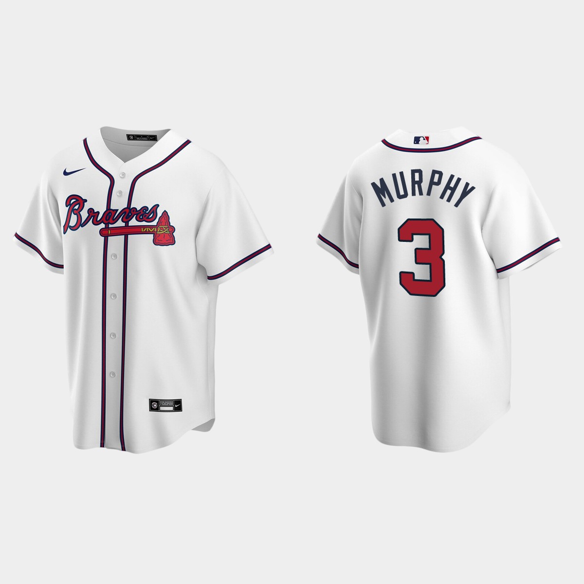 Atlanta Braves #3 Dale Murphy White 2020 Home Jersey