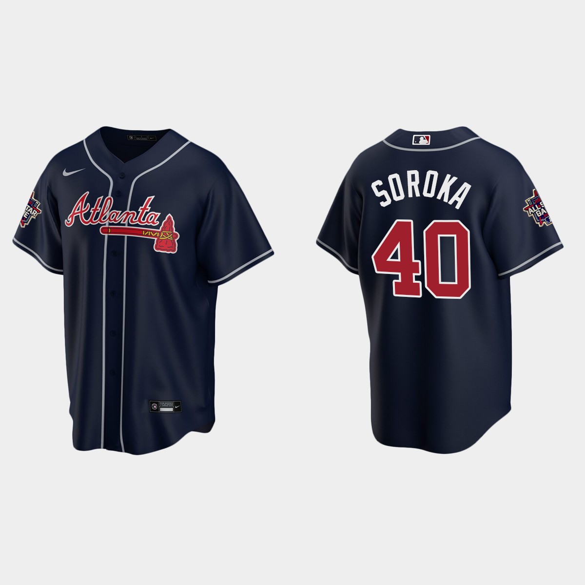 Atlanta Braves #40 Mike Soroka 2021 MLB All-Star Jersey - Navy