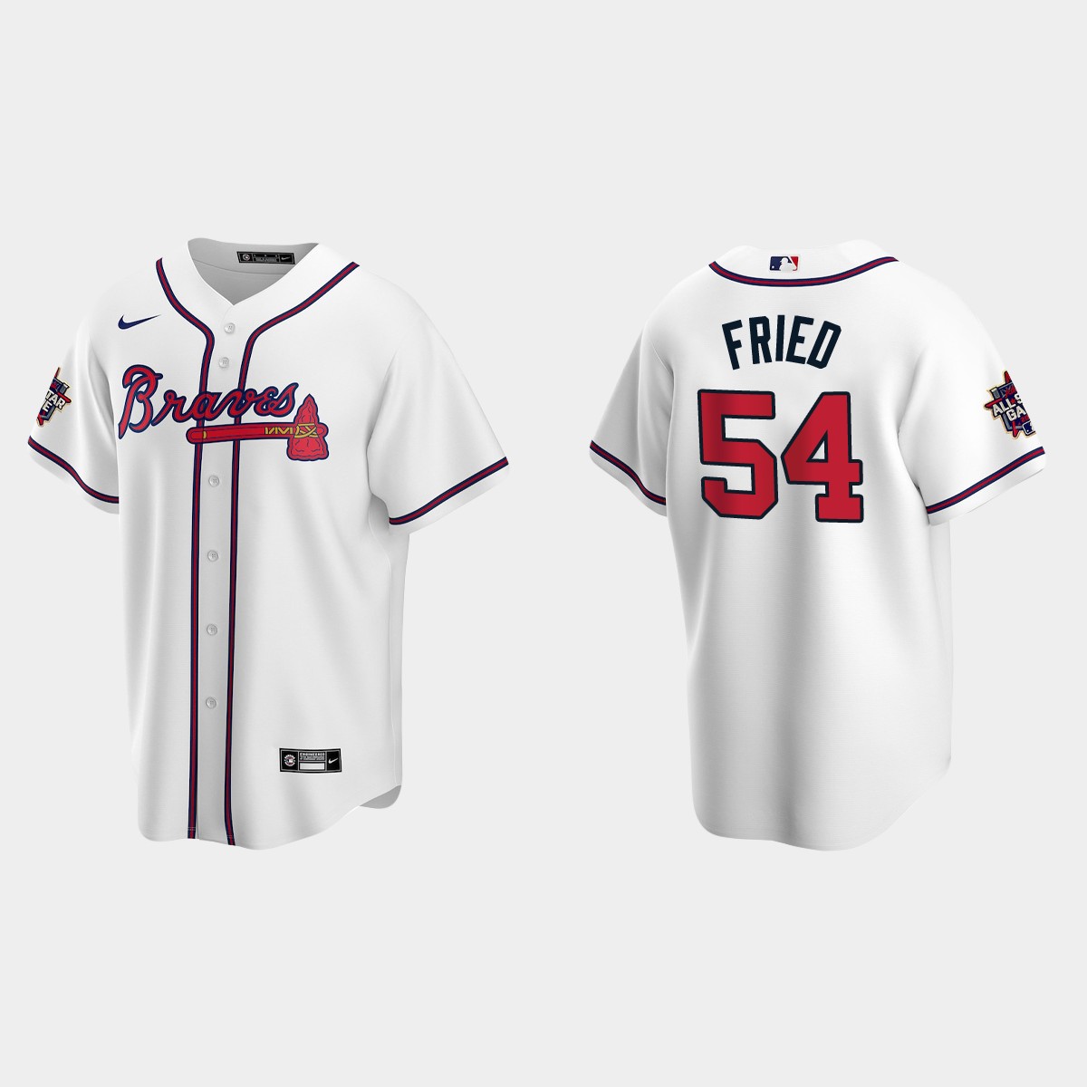 Atlanta Braves #54 Max Fried 2021 MLB All-Star Game Jersey - White
