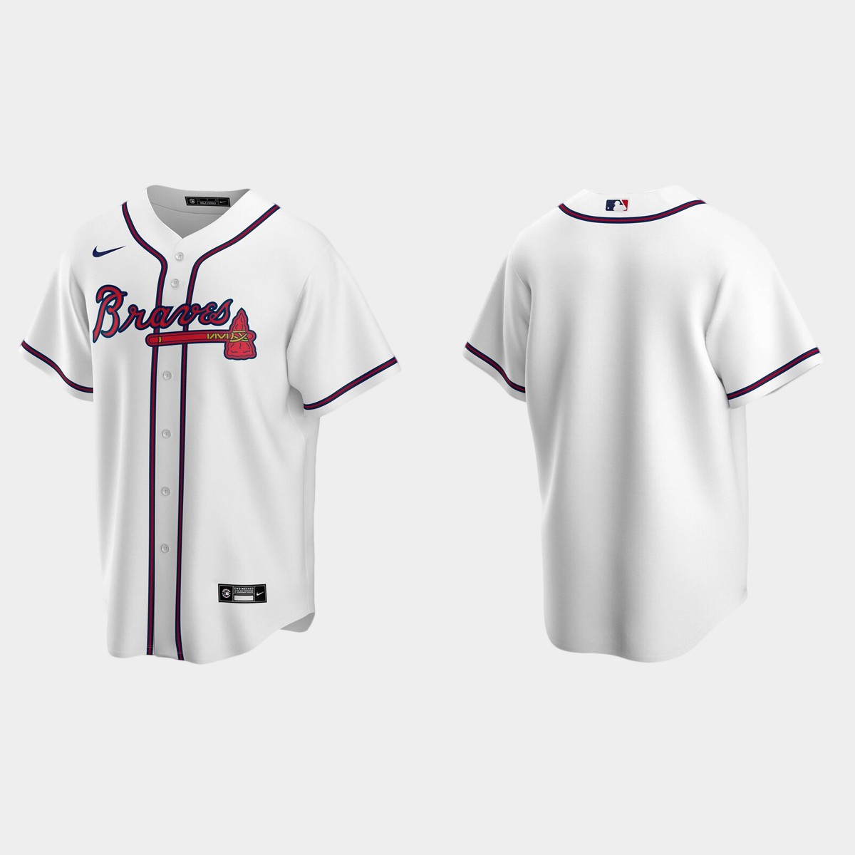 Atlanta Braves # White 2020 Home Jersey