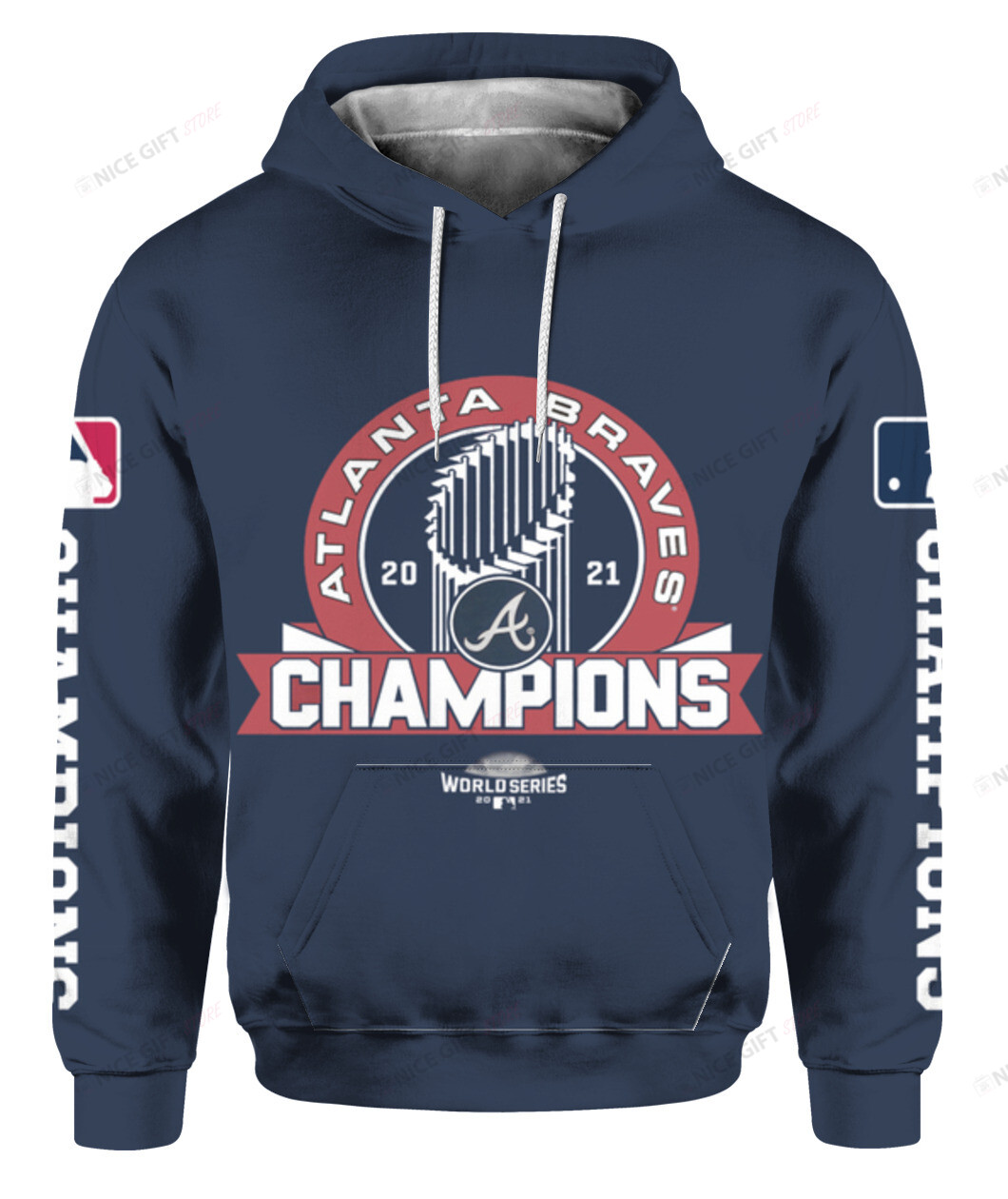 Atlanta Braves 2021 Champions 3D Hoodie Gift For Fans