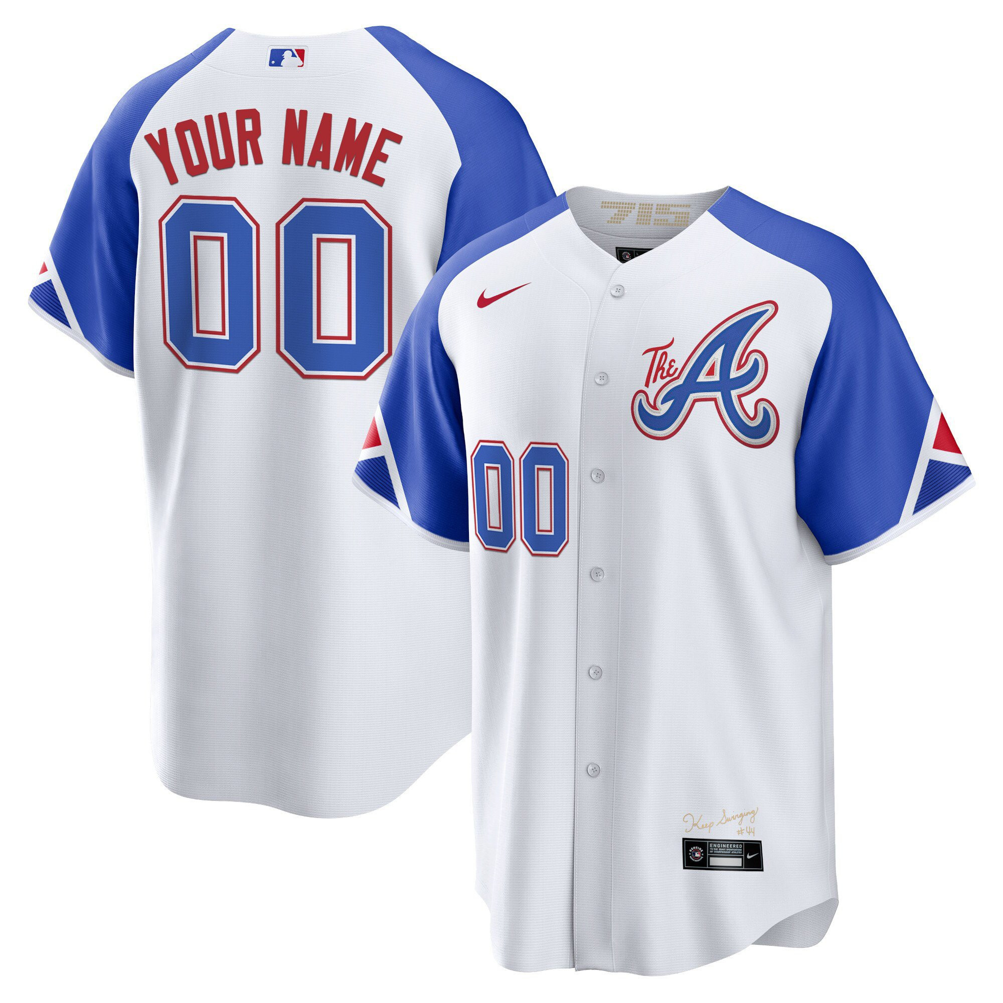 Atlanta Braves 2023 City Connect Custom Cool Base Jersey - All Stitched