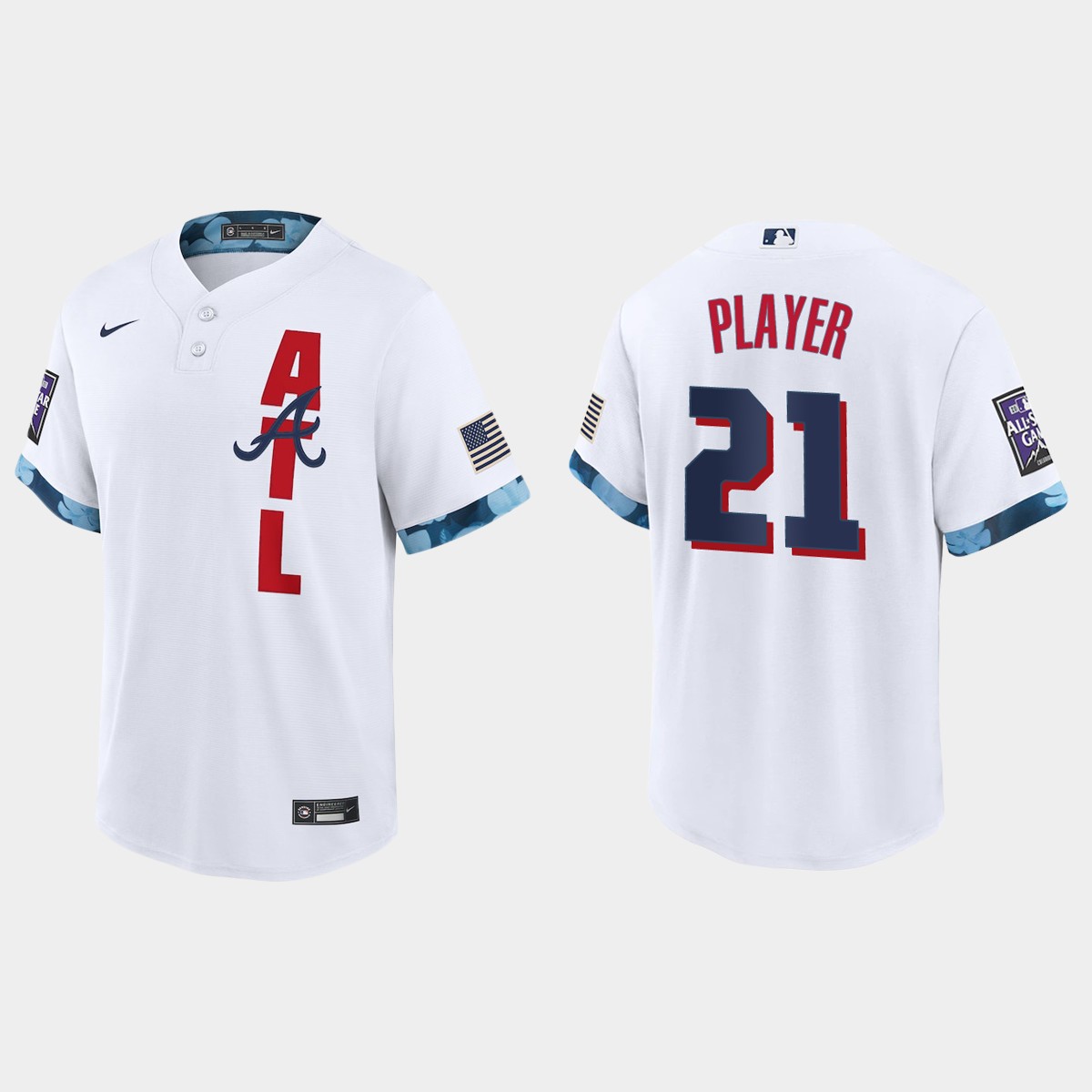 Atlanta Braves Custom 2021 All-Star Game Jersey - White