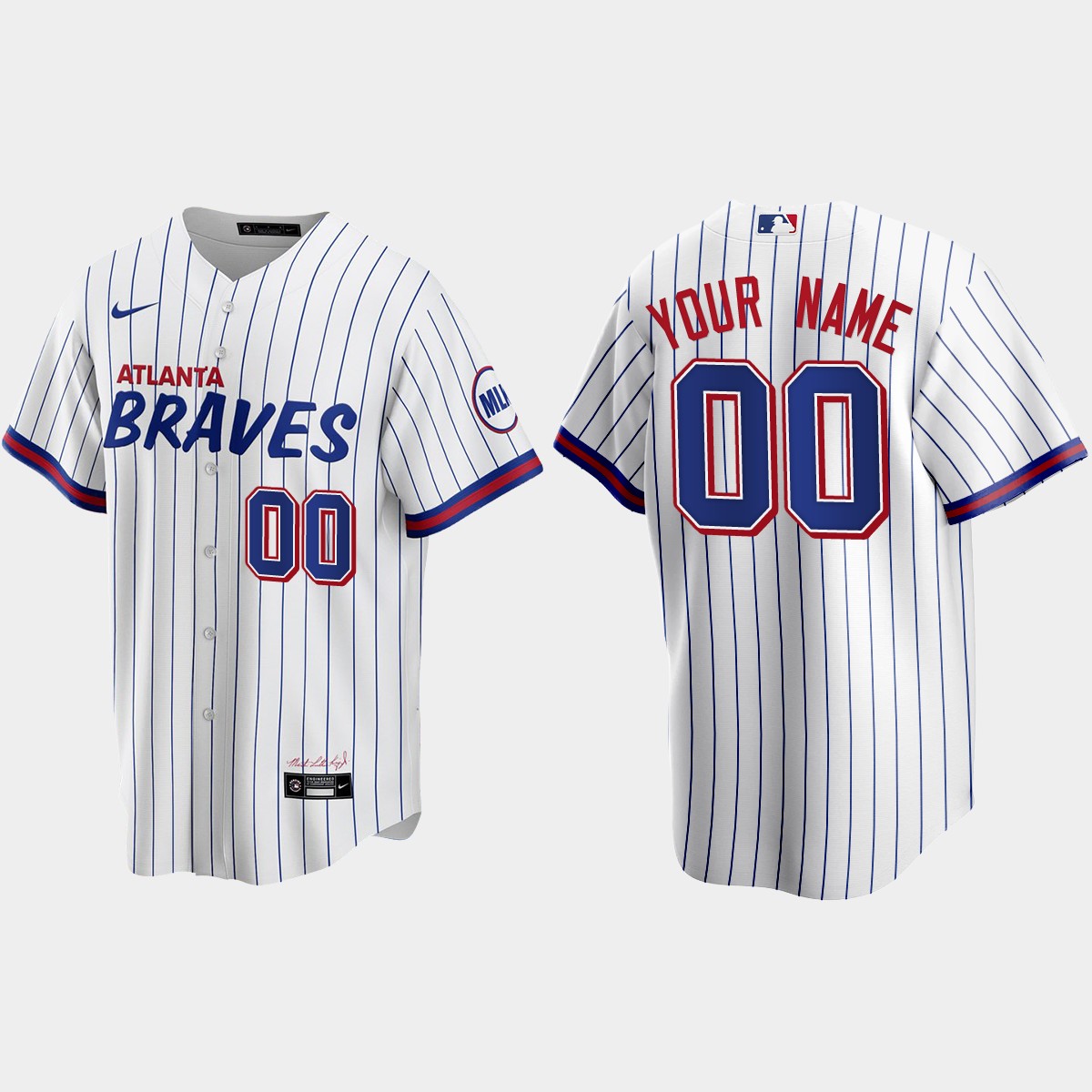 Atlanta Braves Custom 2021 City Connect Jersey - White