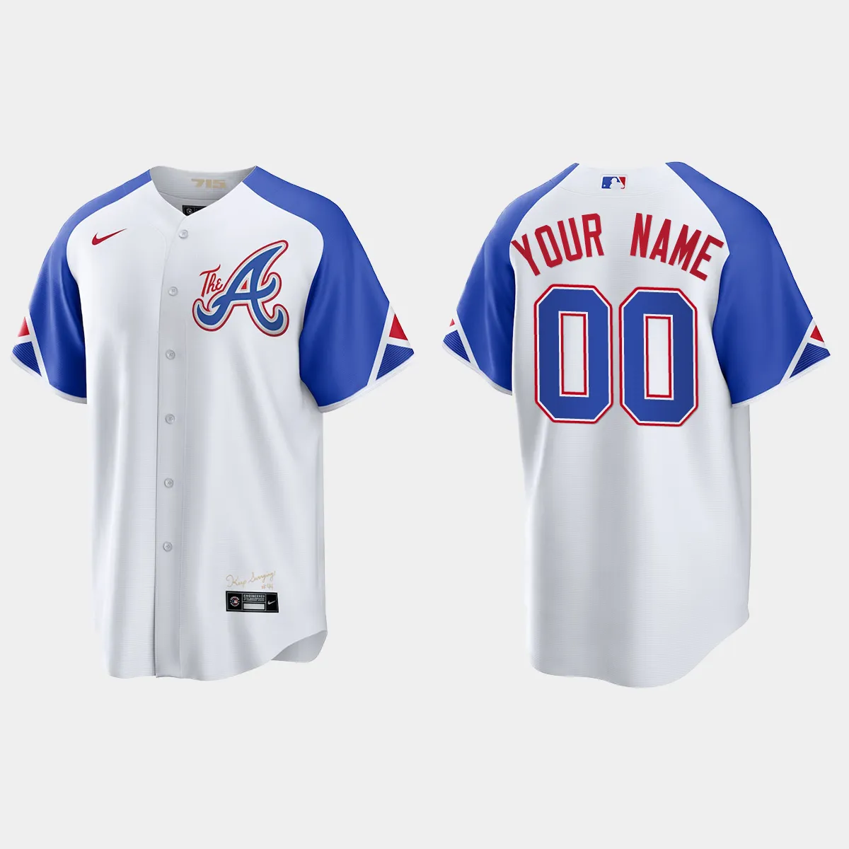 Atlanta Braves Custom 2023 City Connect Jersey - White