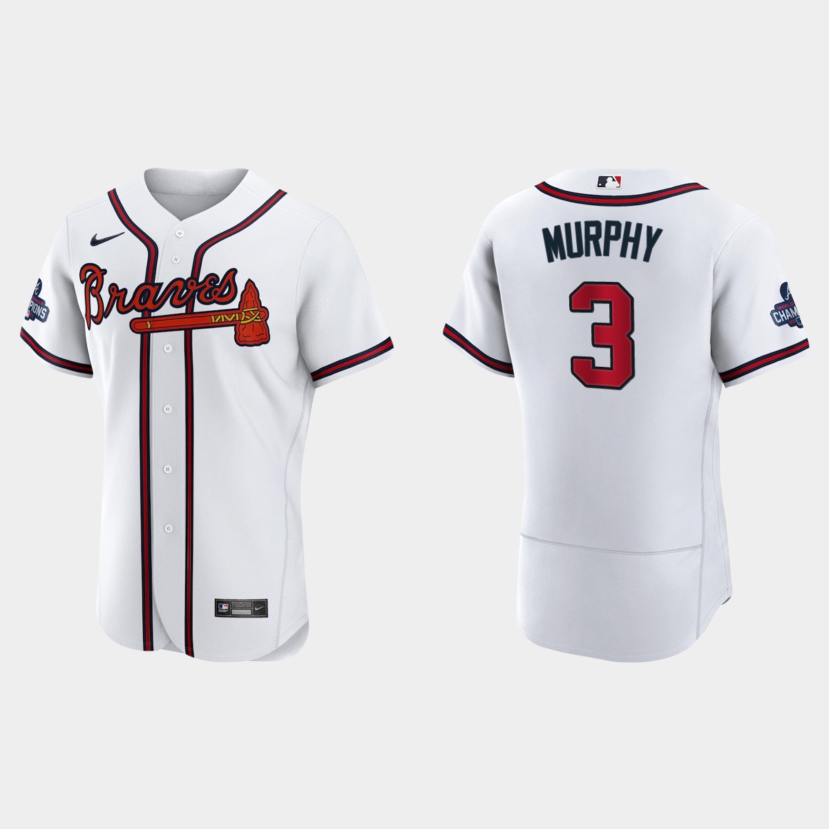 Atlanta Braves Dale Murphy 2021 World Series Champions White Jersey
