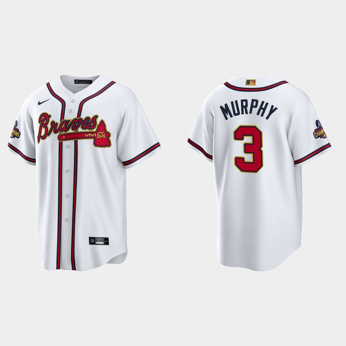 Atlanta Braves Dale Murphy 2022 Gold Program White Jersey
