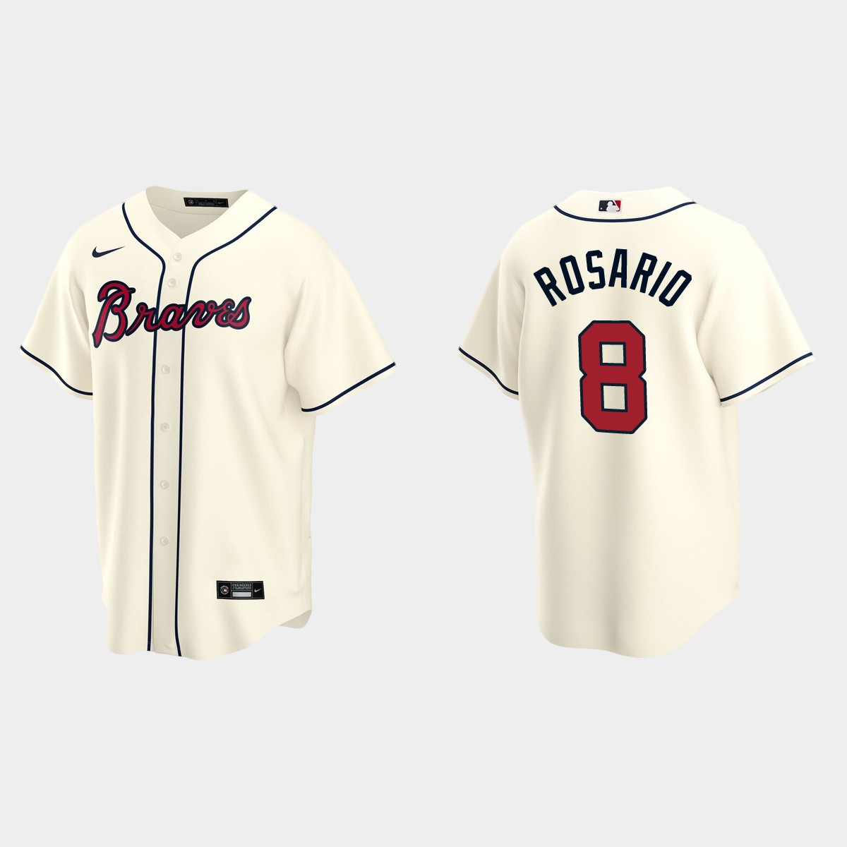 Atlanta Braves Eddie Rosario Alternate Jersey - Cream