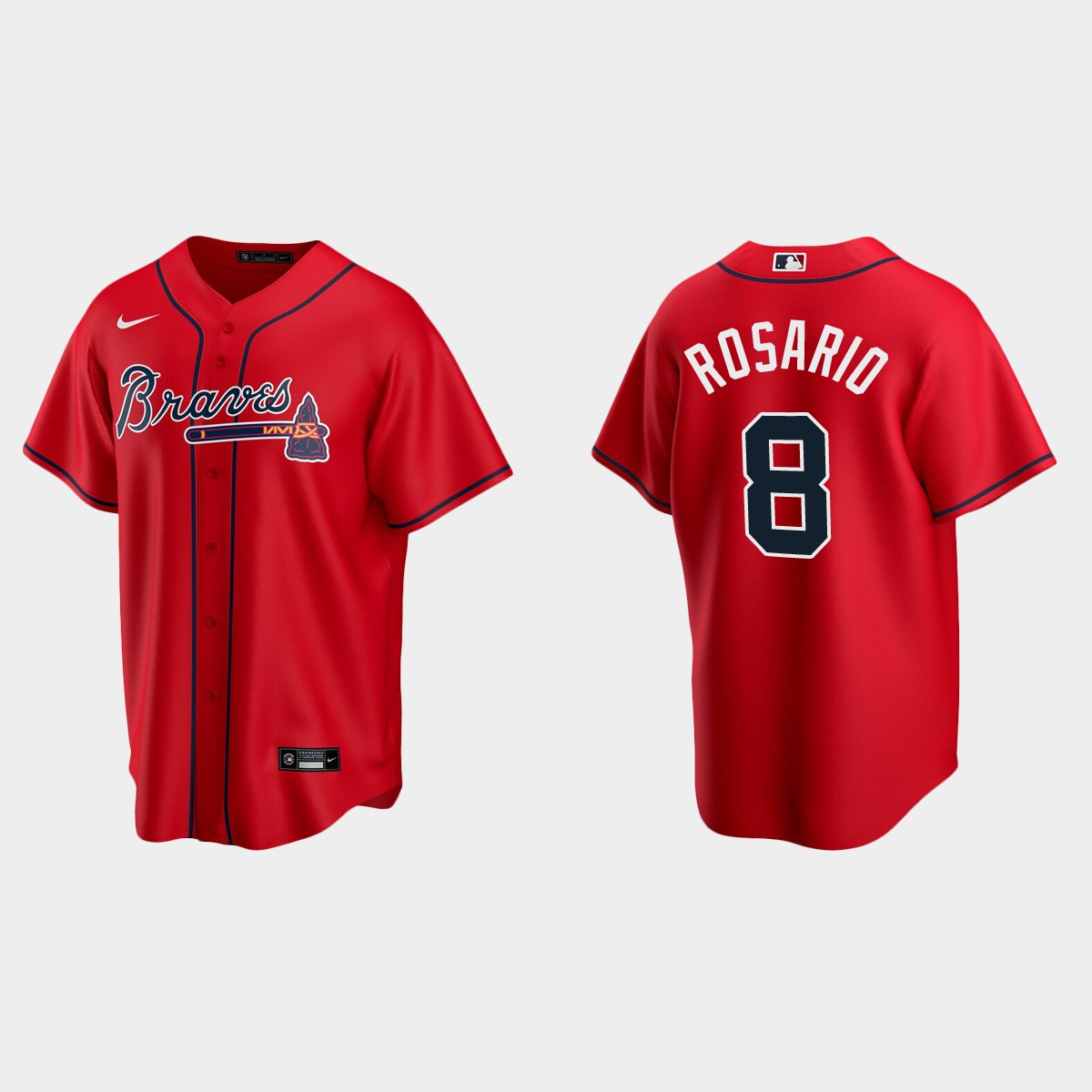 Atlanta Braves Eddie Rosario Alternate Jersey - Red