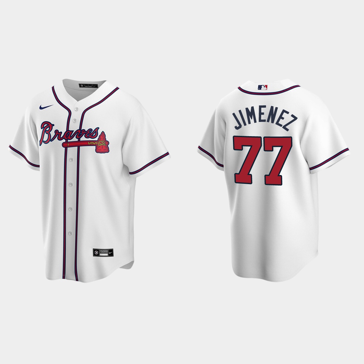 Atlanta Braves Joe Jimenez Home Jersey - White