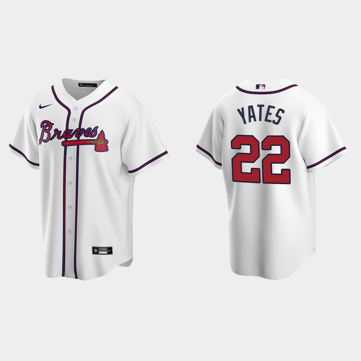 Atlanta Braves Kirby Yates Home Jersey - White