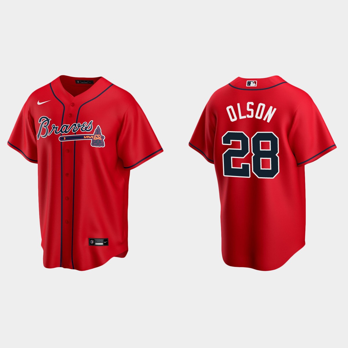Atlanta Braves Matt Olson Alternate Jersey - Red