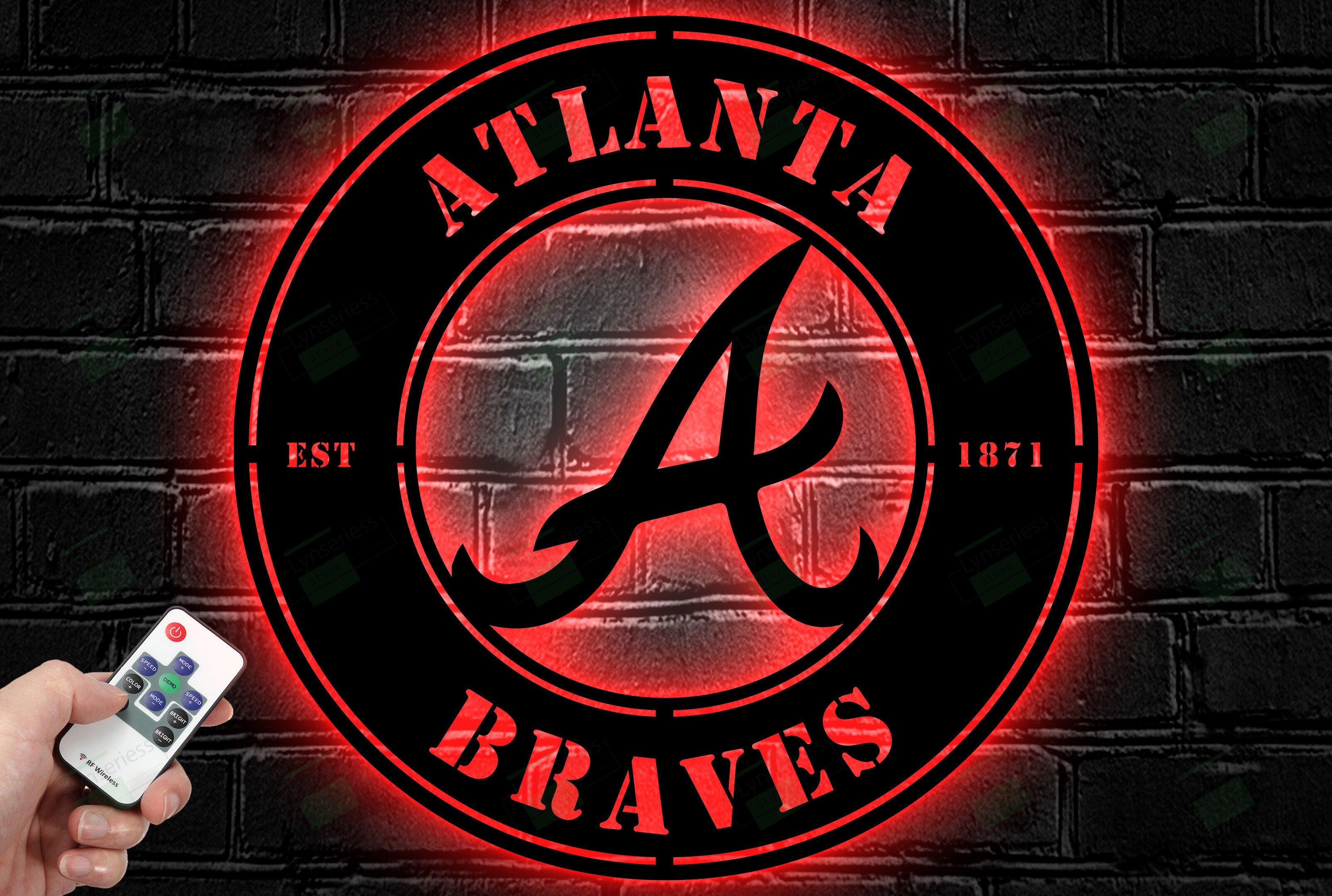 Atlanta Braves Metal Sign – Led Light Sign MLB