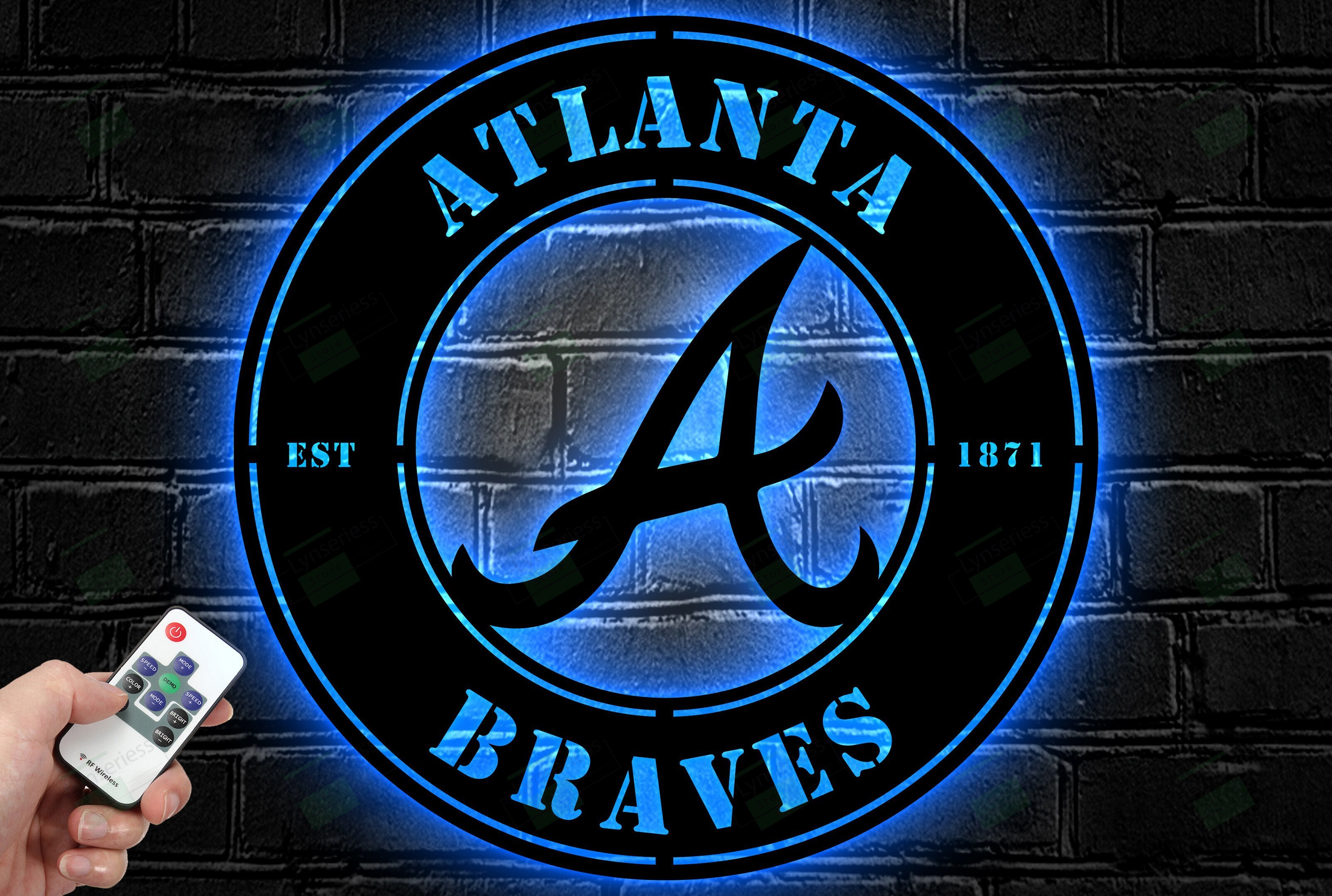 Atlanta Braves Metal Sign – Led Light Sign MLB