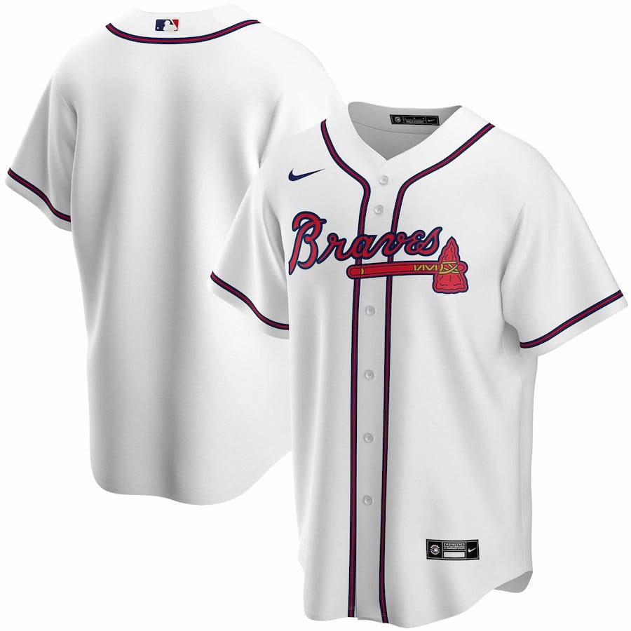 Atlanta Braves Nike Home 2020  Team Stitched Jersey – White