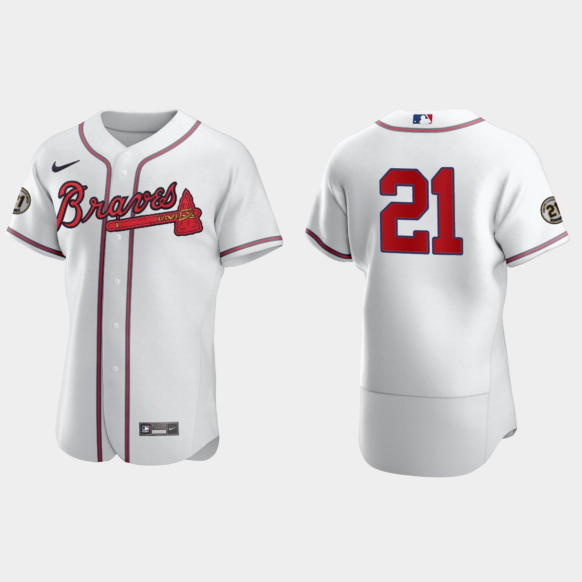 Atlanta Braves Roberto Clemente Day Jersey - White