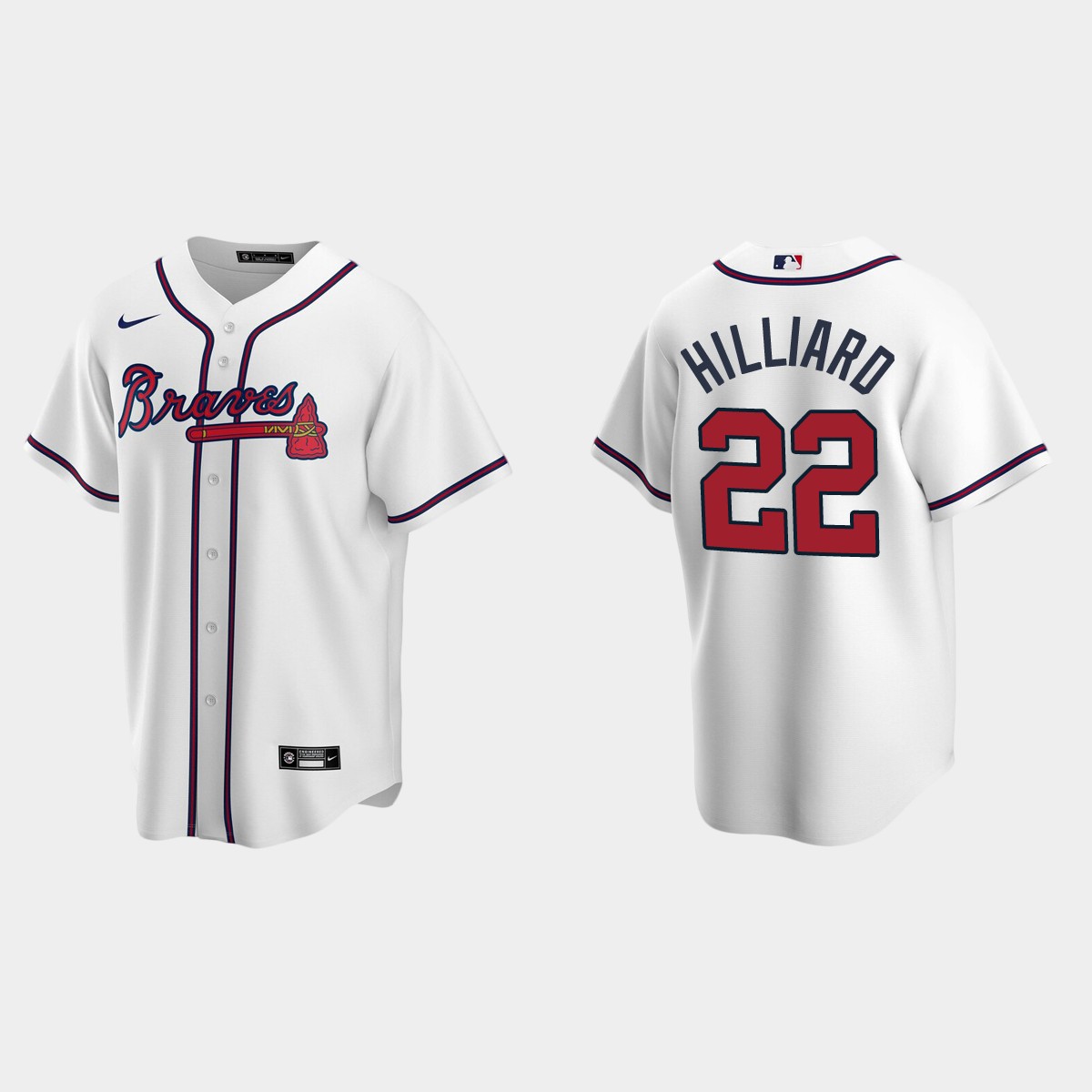 Atlanta Braves Sam Hilliard Home Jersey - White