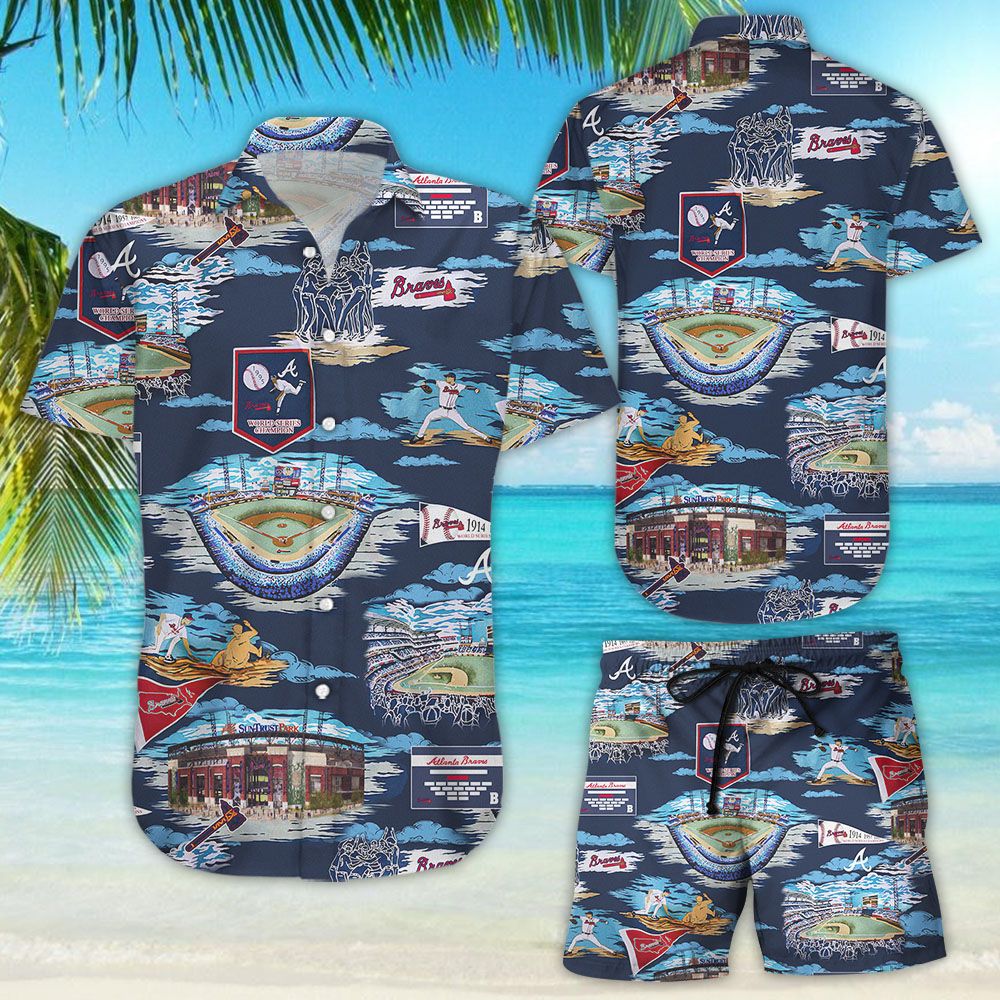 Atlanta Braves ScenicHawaiian Shirt