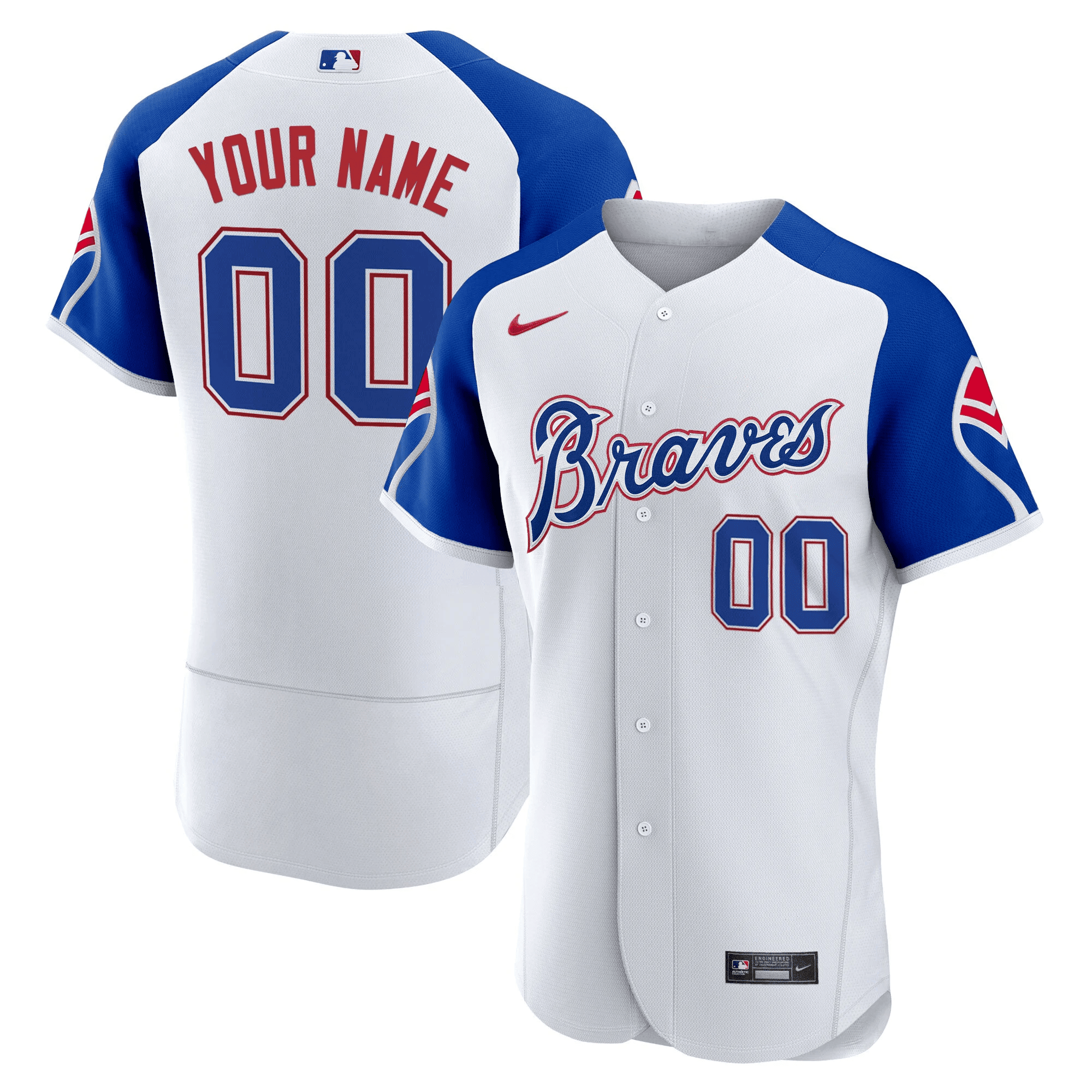 Atlanta Braves Throwback 1974 - 1982 Custom 1974 Flex Jersey - All Stitched