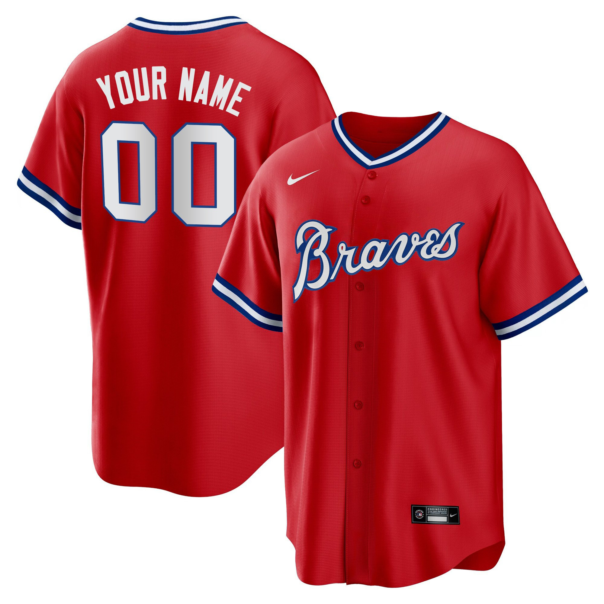 Atlanta Braves Throwback 1974 - 1982 Custom 1980 Cool Jersey - All Stitched