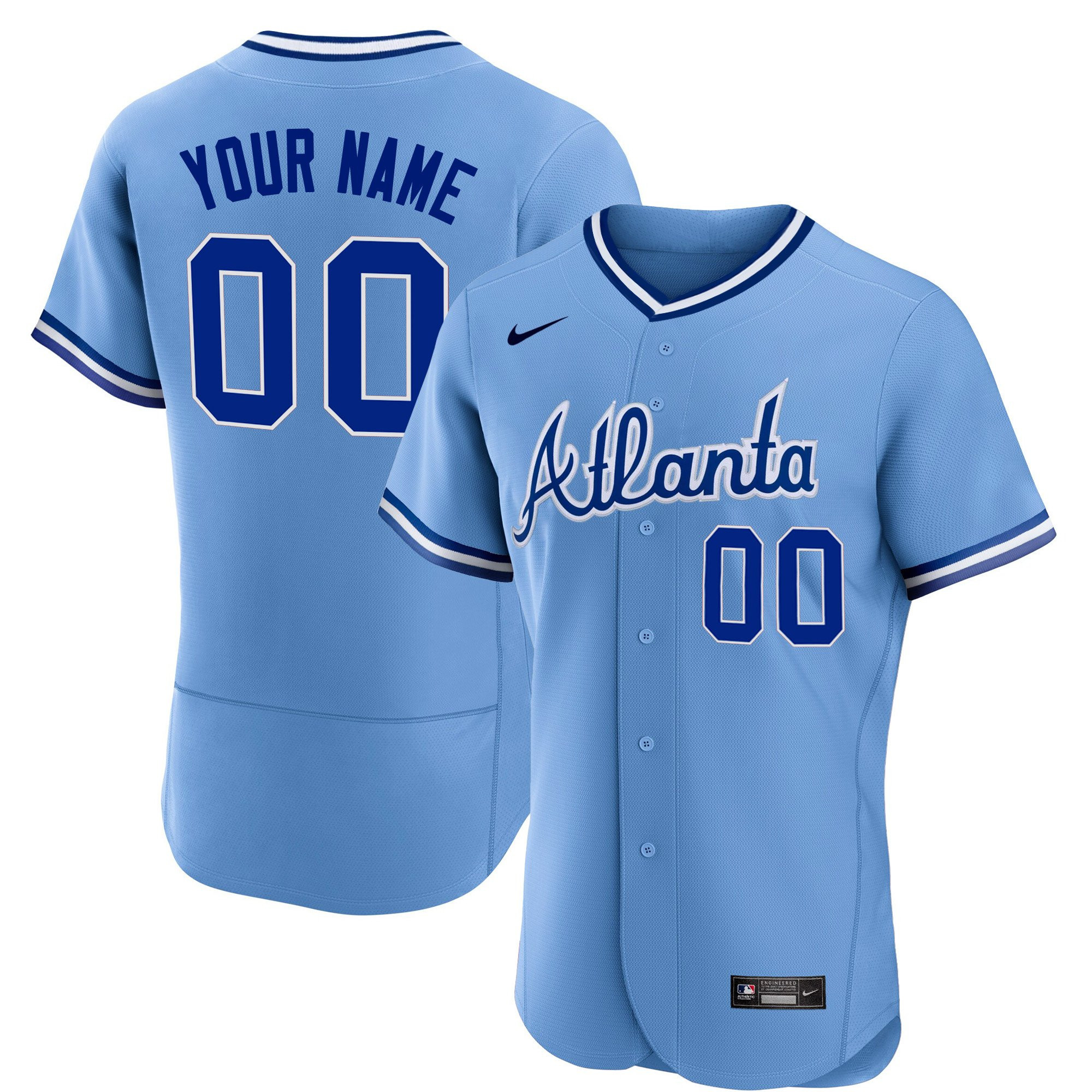 Atlanta Braves Throwback 1974 - 1982 Custom Flex 1982 Jersey - All Stitched