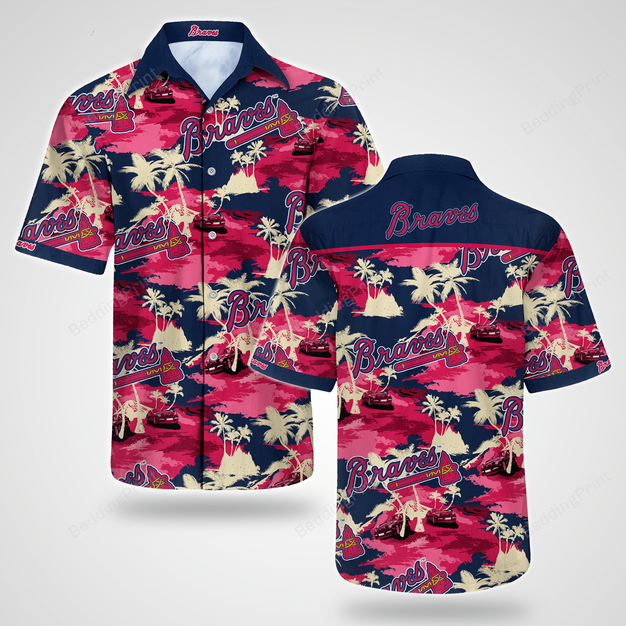 Atlanta Braves Tommy Bahama Hawaiian Shirt