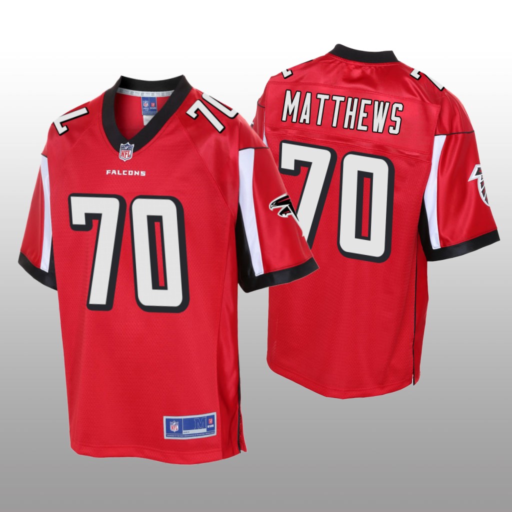 Atlanta Falcons #70 Red Jake Matthews Pro Line Jersey – Youth