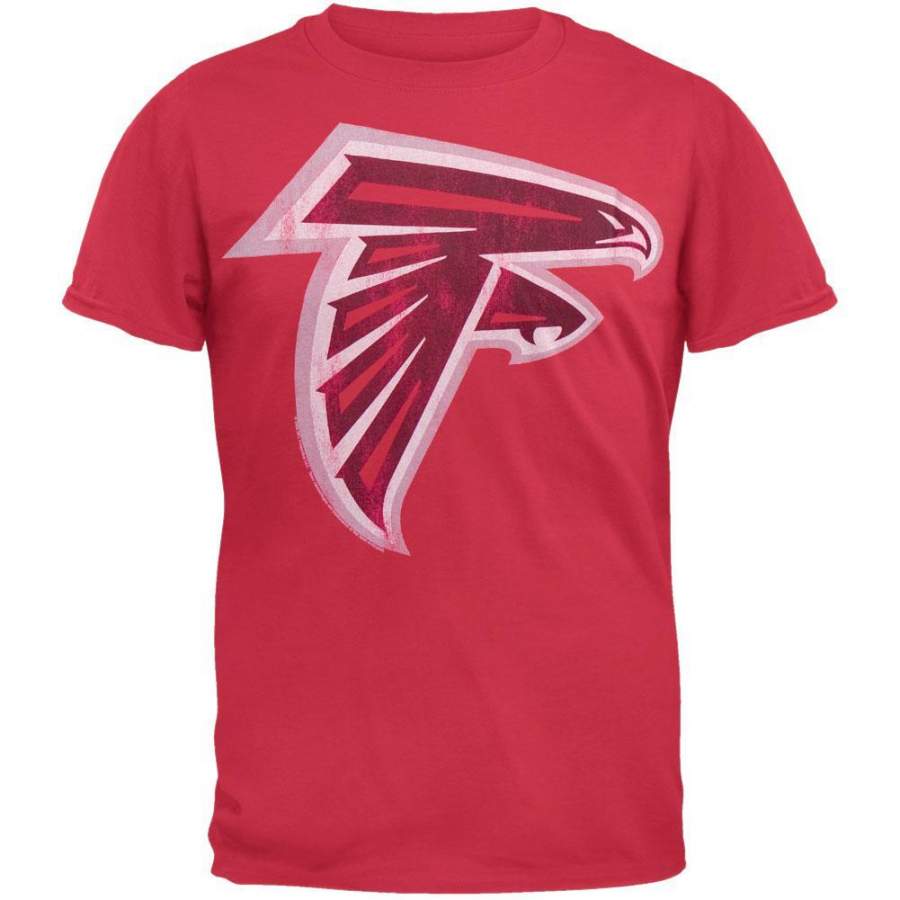 Atlanta Falcons – Distressed Logo Soft T-Shirt