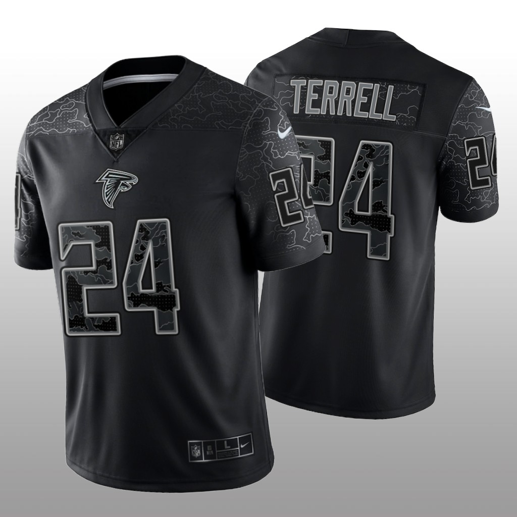 Atlanta Falcons A.J. Terrell Black Jersey Reflective Limited – Men’s