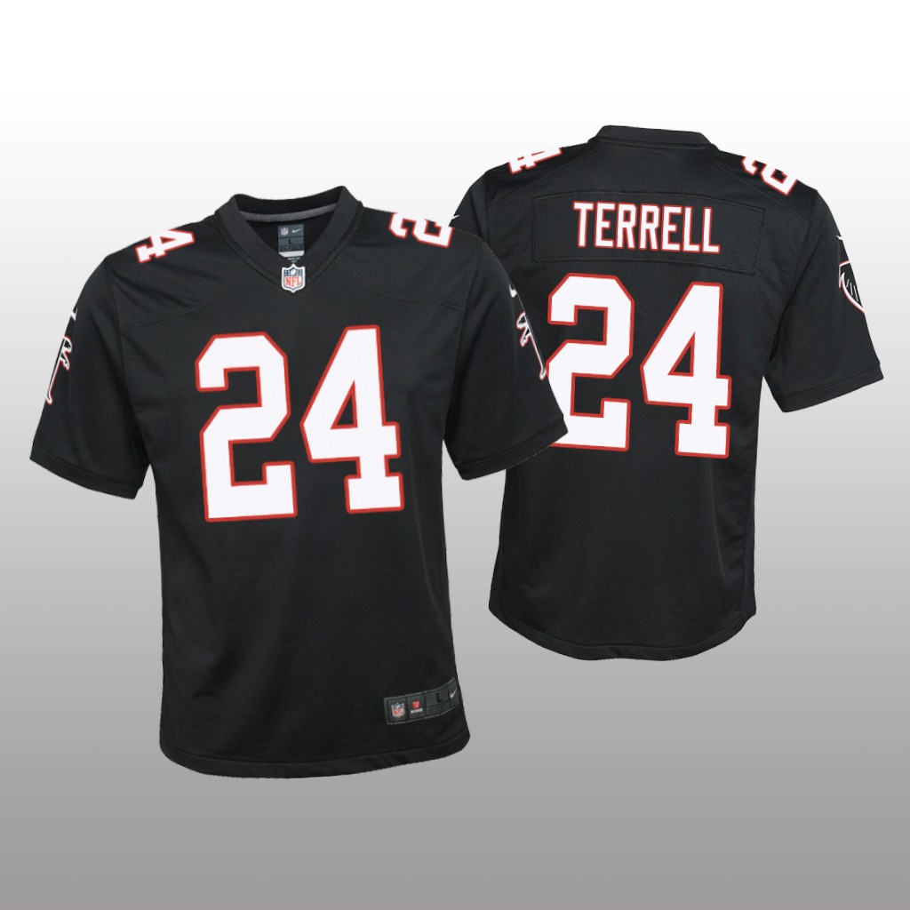 Atlanta Falcons A.J. Terrell Black Jersey Throwback Game – Youth