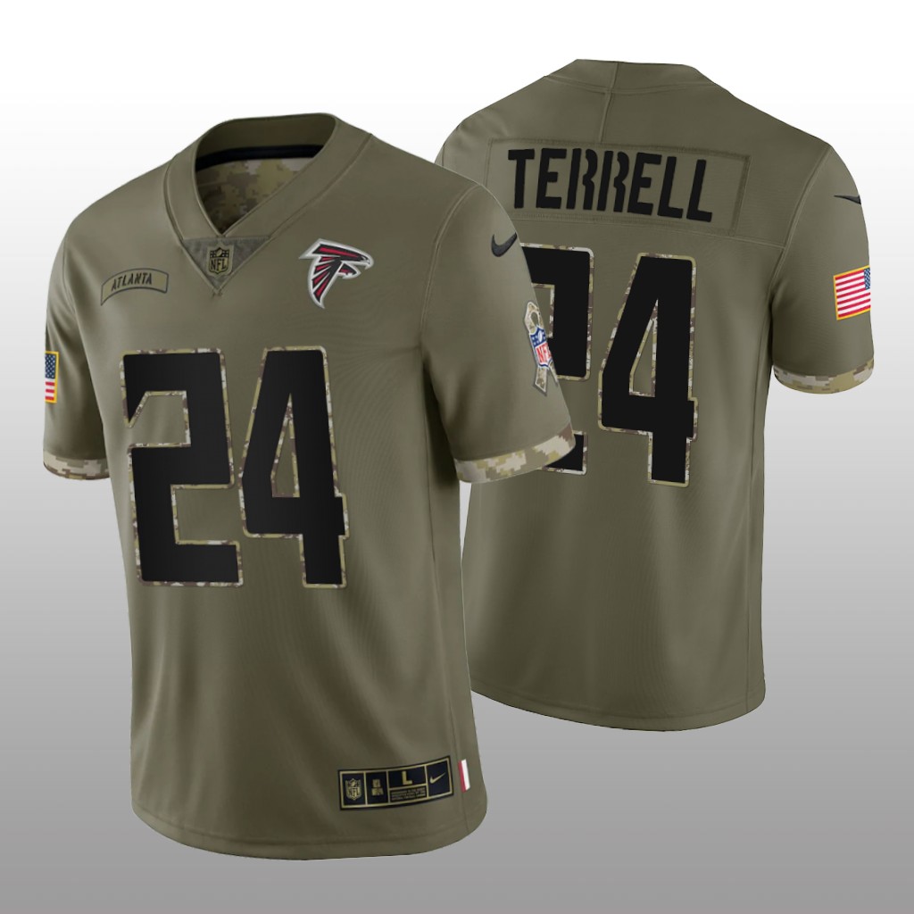 Atlanta Falcons A.J. Terrell Olive Limited Jersey 2022 Salute To Service – Men’s