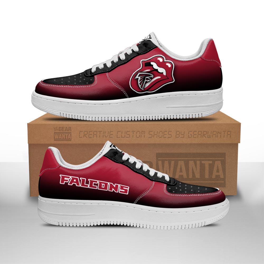 Atlanta Falcons Air Sneakers Custom Force Shoes Sexy Lips For Fans