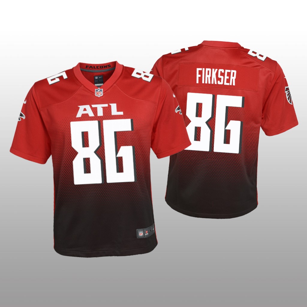 Atlanta Falcons Anthony Firkser Red Jersey Alternate Game - Youth