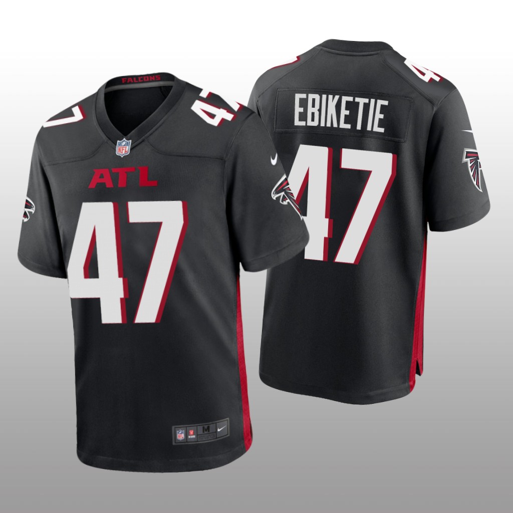 Atlanta Falcons Arnold Ebiketie Black Jersey Game - Men's