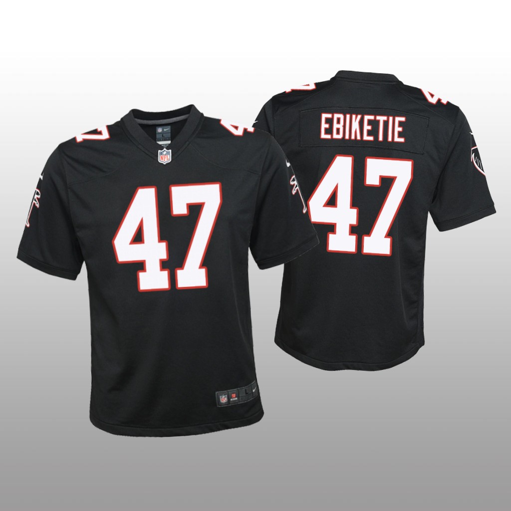 Atlanta Falcons Arnold Ebiketie Black Jersey Throwback Game - Youth