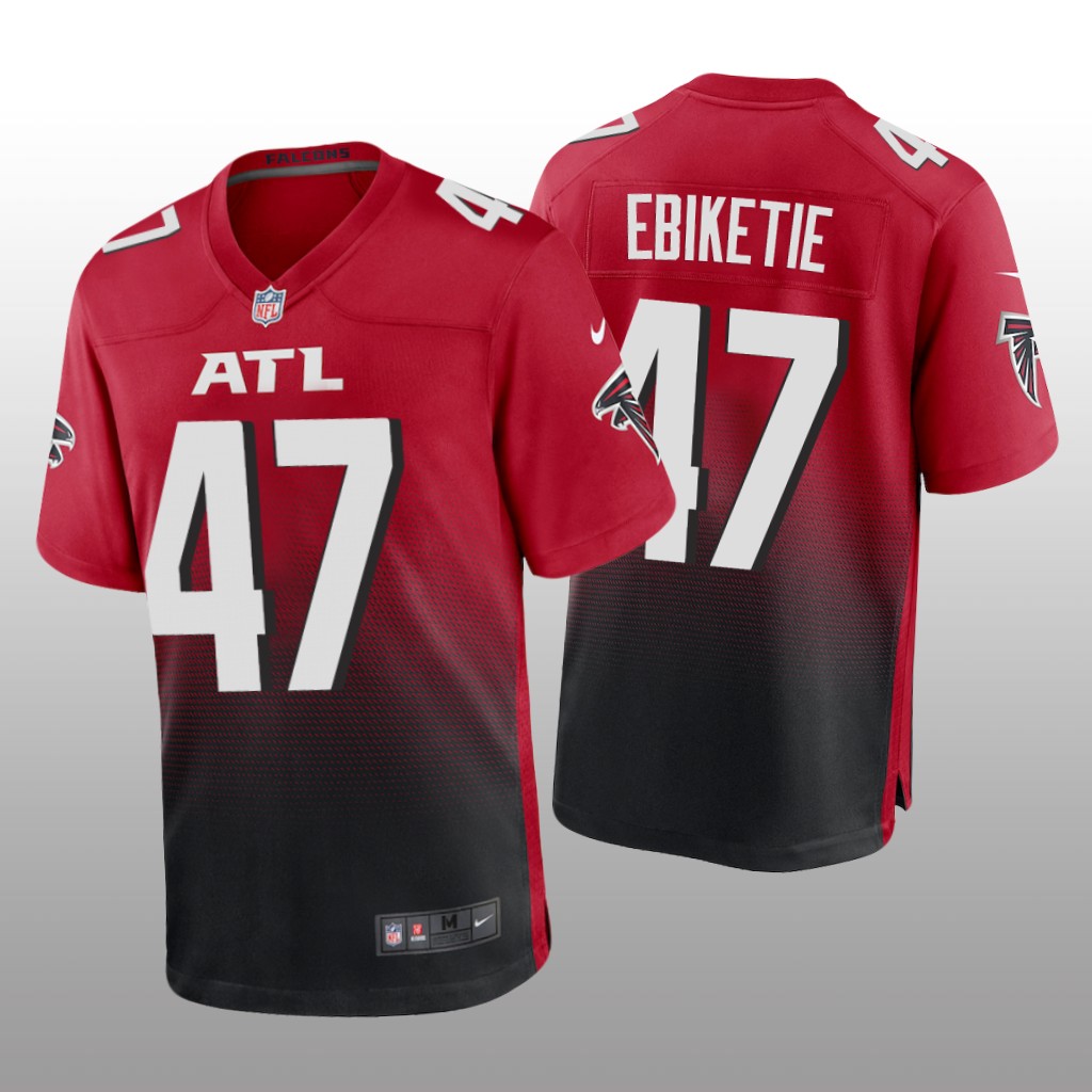 Atlanta Falcons Arnold Ebiketie Red Jersey Game - Men's