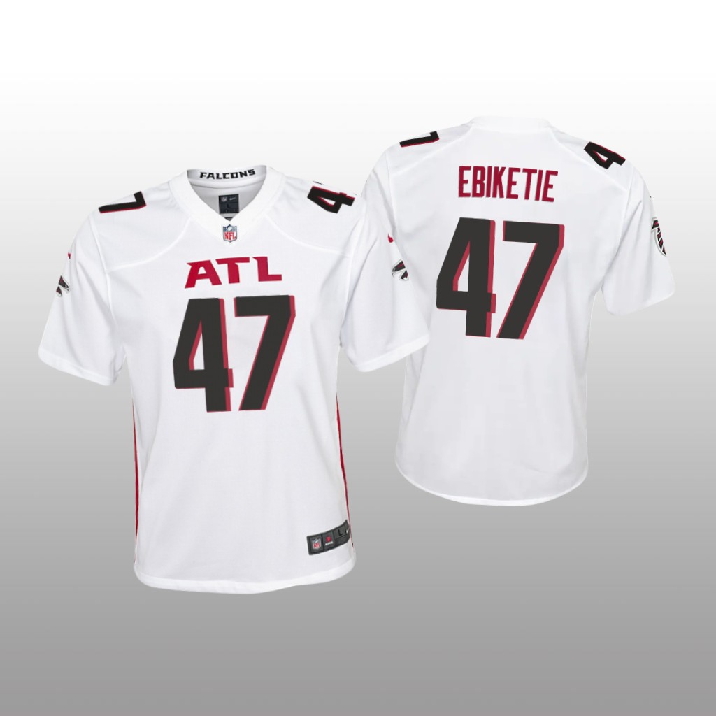Atlanta Falcons Arnold Ebiketie White Jersey Game - Youth