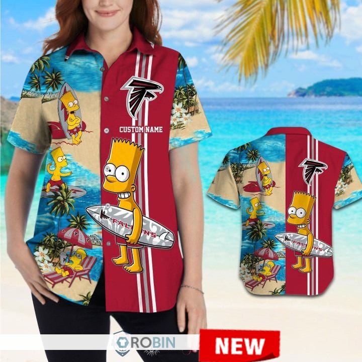 Atlanta Falcons Bart Simpson Hawaiian Shirt