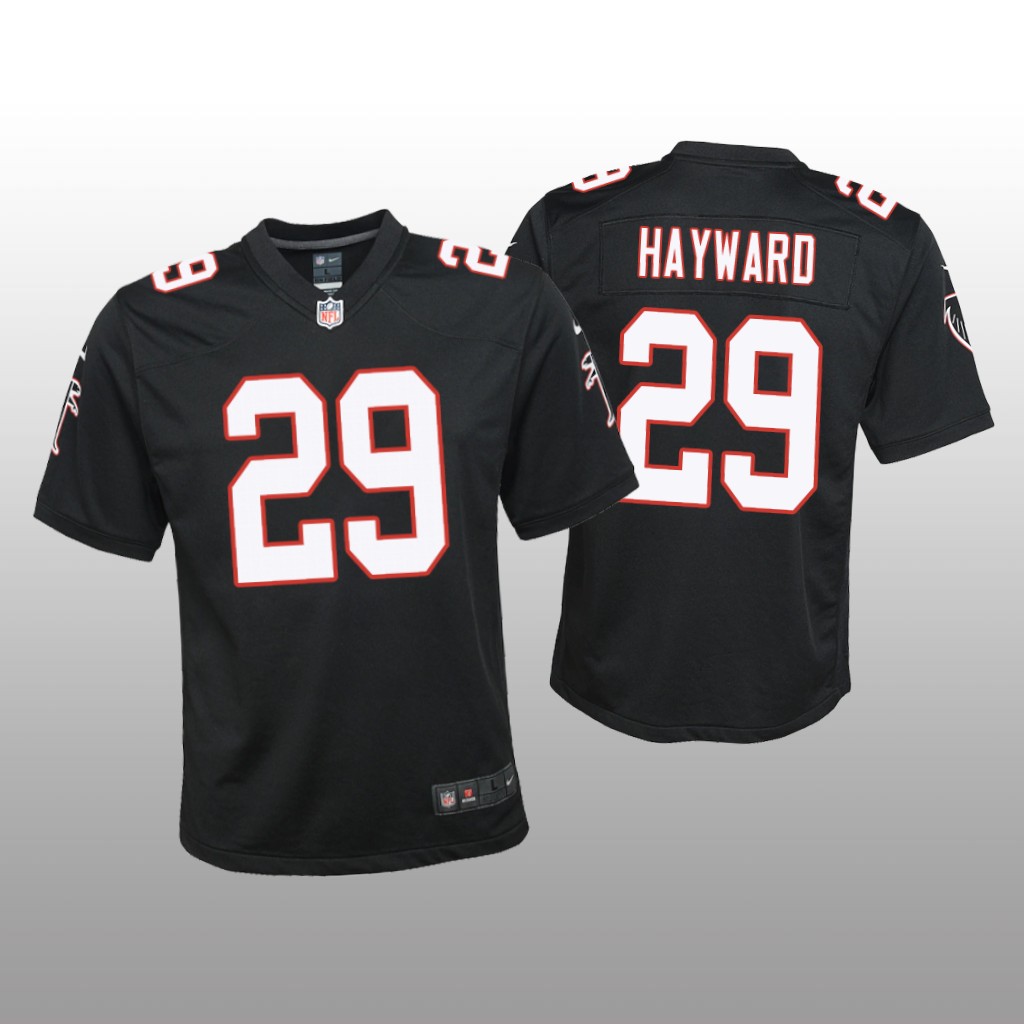 Atlanta Falcons Casey Hayward Black Jersey Throwback Game - Youth