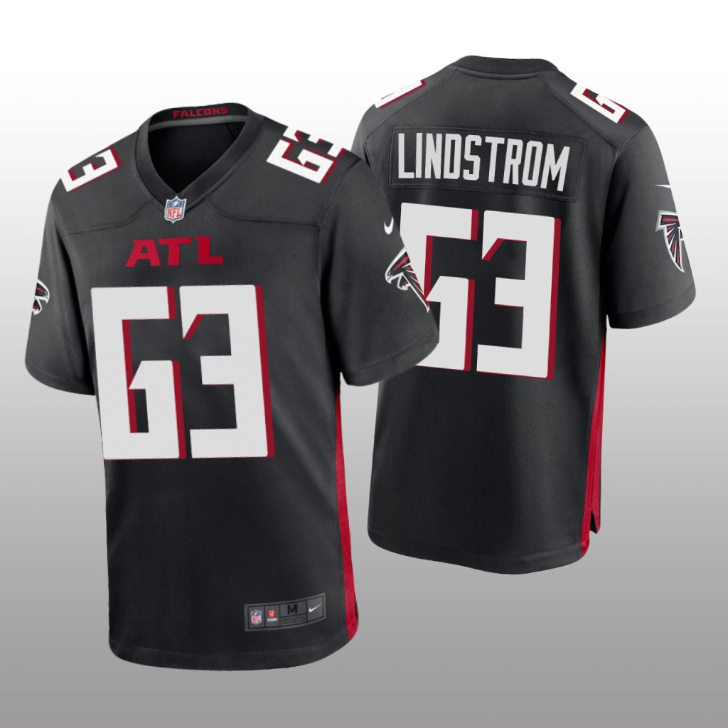 Atlanta Falcons Chris Lindstrom Black Jersey Game - Men's