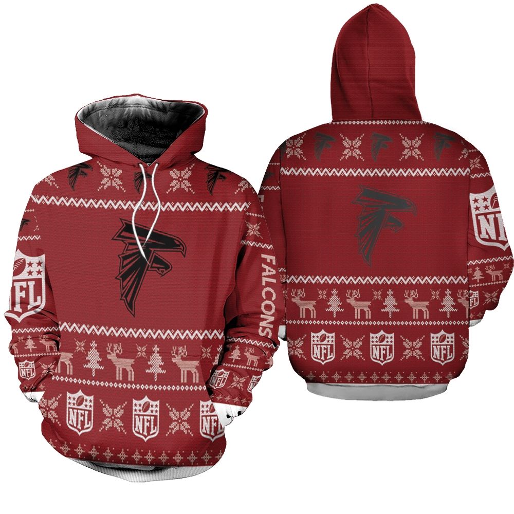 Atlanta Falcons Christmas 3D Hoodie