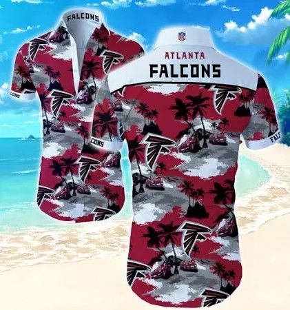 Atlanta Falcons Coconut Tree Summer All Over Printed Hawaiian Shirt Size S – 5Xl